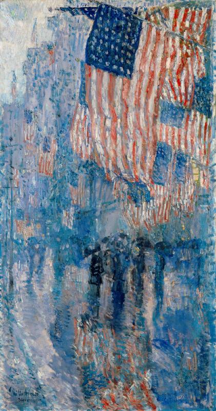 Childe Hassam The Avenue in the Rain Norge oil painting art